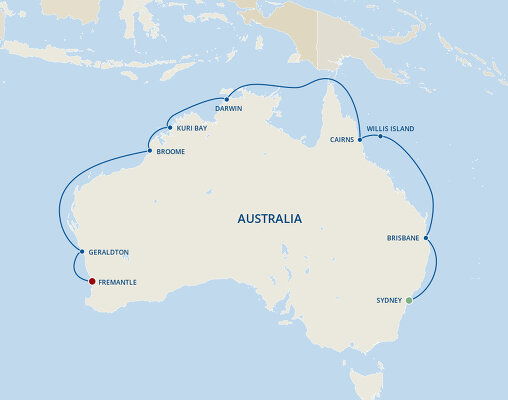 Cruises from Sydney to Perth - 2024 & 2025 Seasons Cruises from Sydney to Perth - 2024 & 2025 Seasons