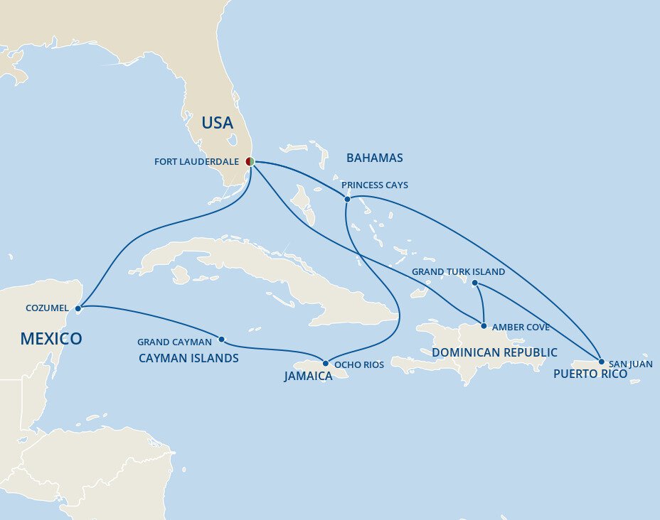 Caribbean East/West Adventurer - Princess (14 Night Roundtrip Cruise ...