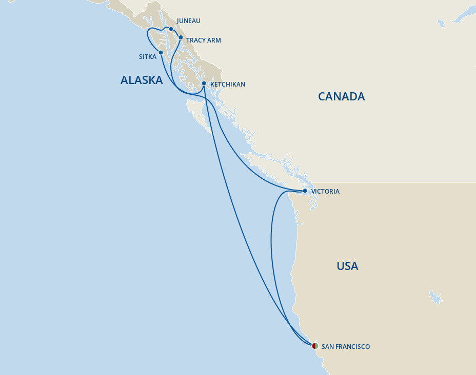 Inside Passage Roundtrip San Francisco Princess (11 Night Roundtrip
