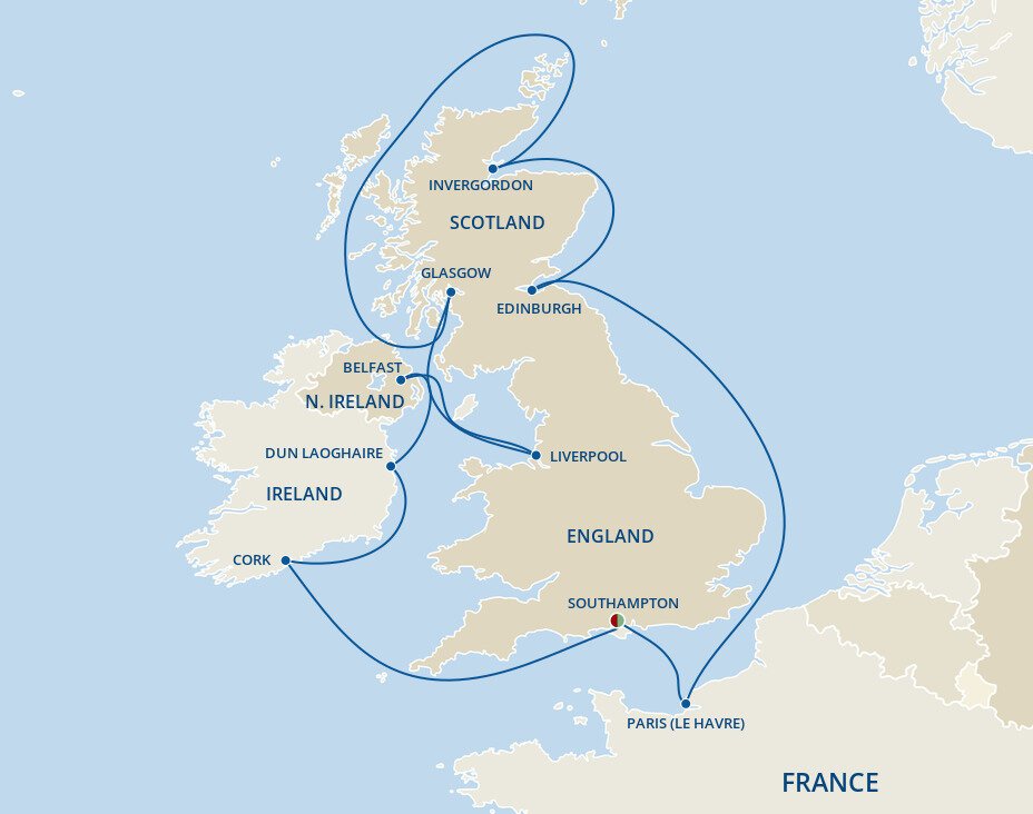 British Isles Princess (12 Night Roundtrip Cruise from London)