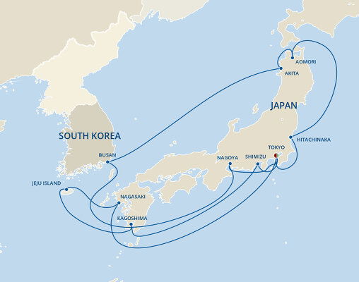 cruises from singapore to south korea