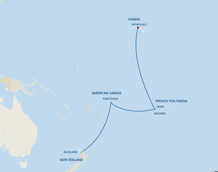 Hawaii, Tahiti & South Pacific Crossing - Princess (15 Night Cruise ...