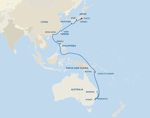 cruises from australia to japan 2023