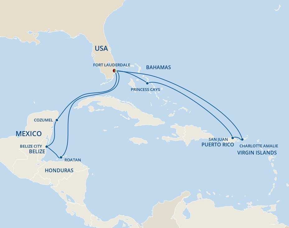 Caribbean East/West Adventurer - Princess (14 Night Roundtrip Cruise ...