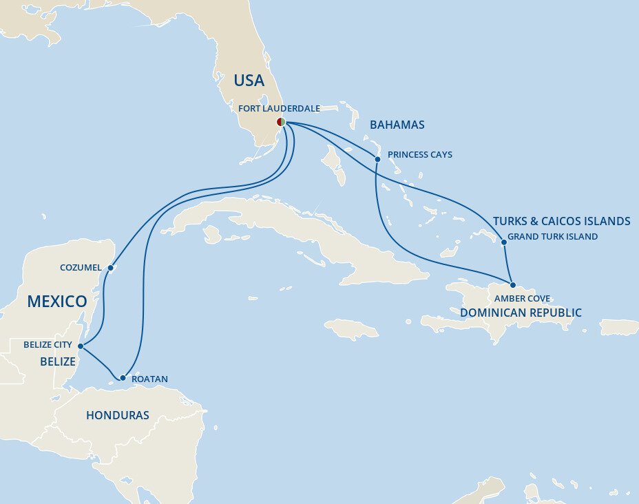 Caribbean East/West Adventurer - Princess (14 Night Roundtrip Cruise ...