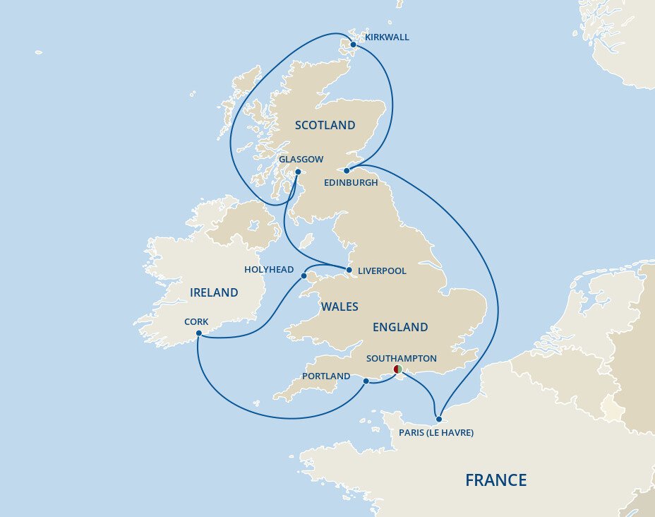 British Isles Princess (12 Night Roundtrip Cruise from London)