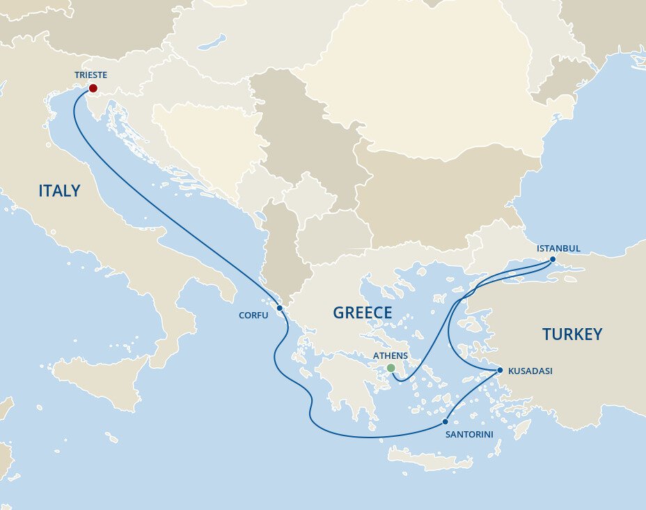 Greece, Italy & Turkey - Princess (9 Night Cruise from Athens to Trieste)