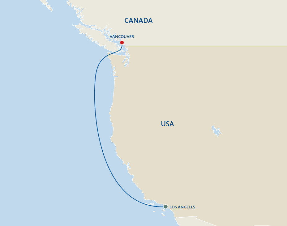 Pacific Coastal Princess (4 Night Cruise from Los Angeles to Vancouver)