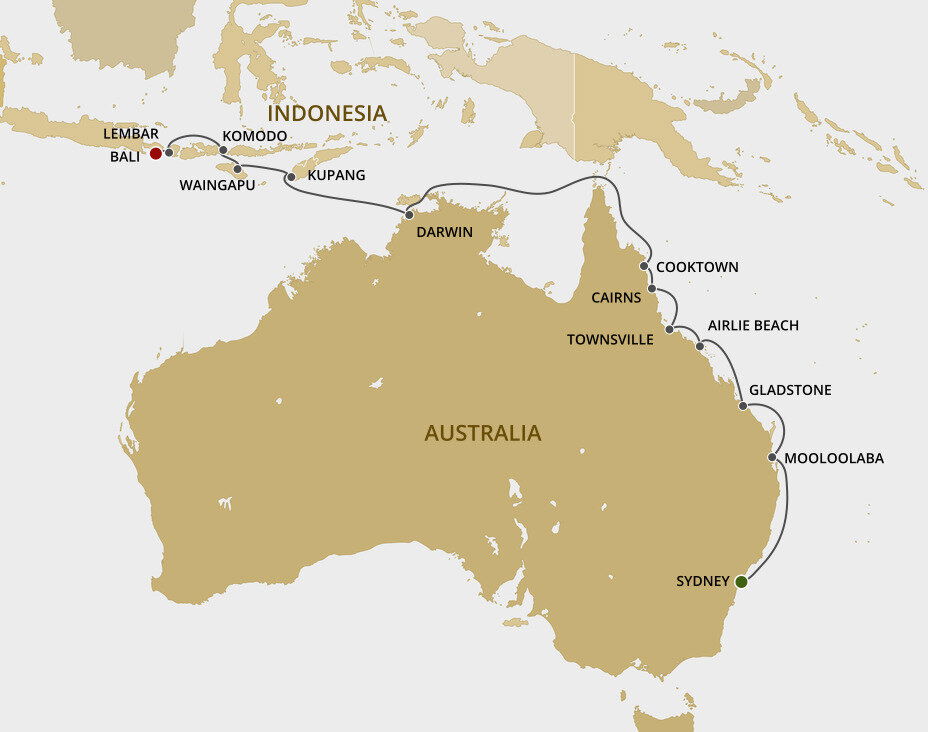 Roos, Reefs & Romance - Regent Seven Seas (19 Night Cruise from Sydney ...