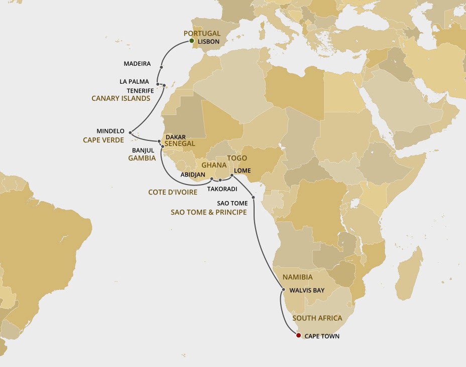 West African Majesty Regent Seven Seas 25 Night Cruise From Lisbon 159849 