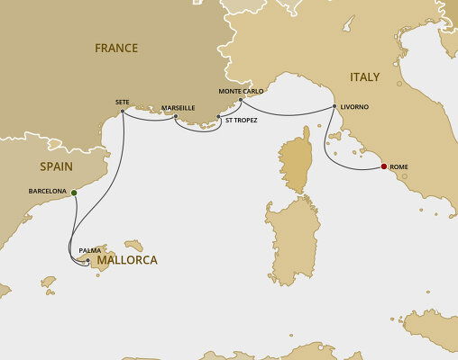 Cruises from Spain to Italy - 2023, 2024 & 2025 Seasons