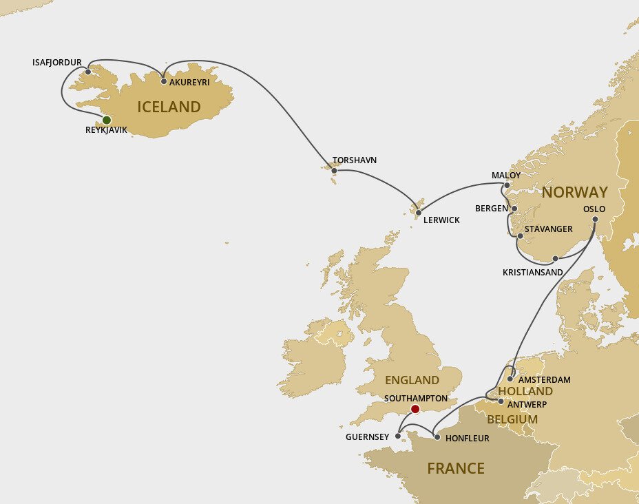 Fire, Ice & Splendor Regent Seven Seas (18 Night Cruise from