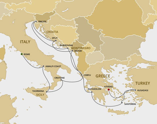 italy greece cruise 2025