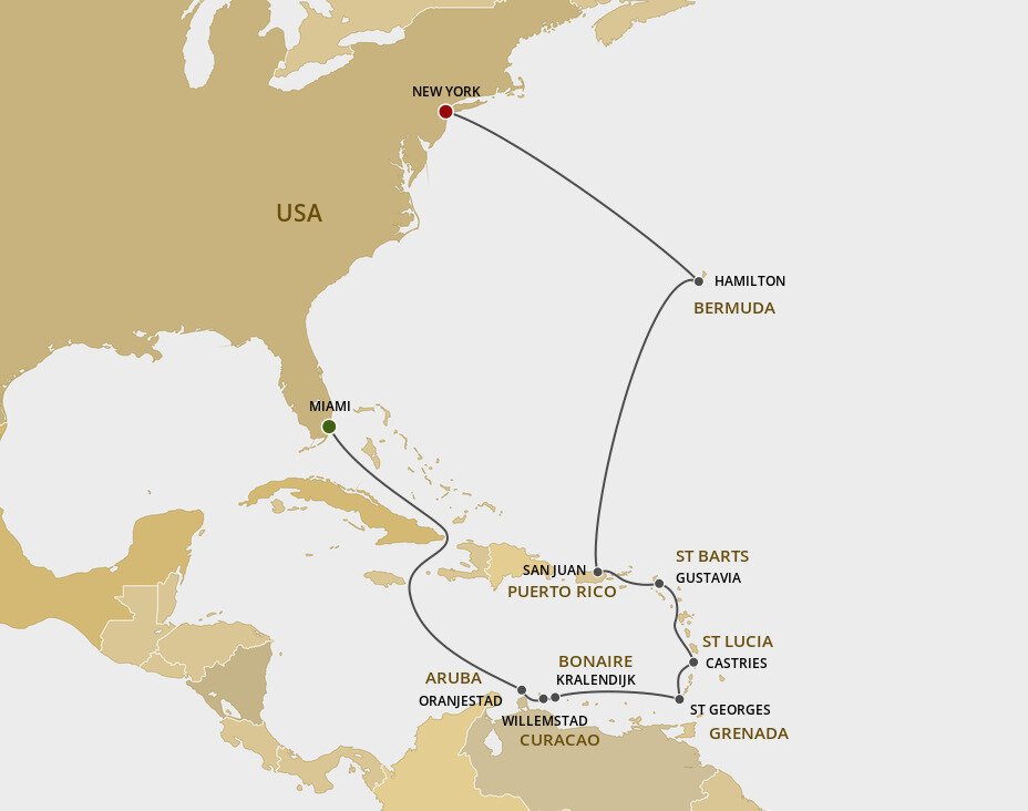 cruises from miami to new york