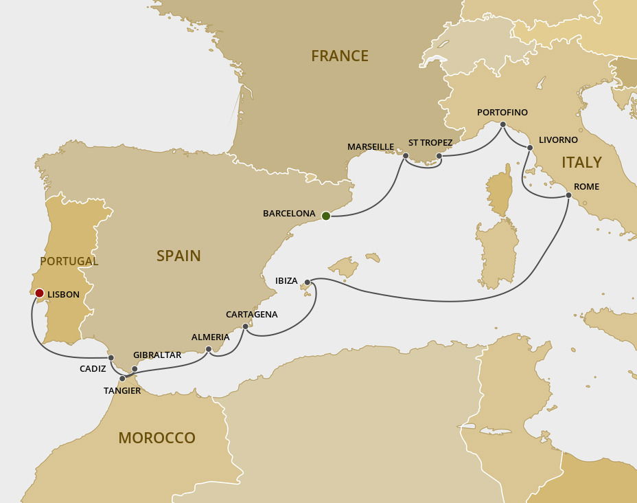 Cruises from Spain to Portugal - 2025 & 2025 Seasons