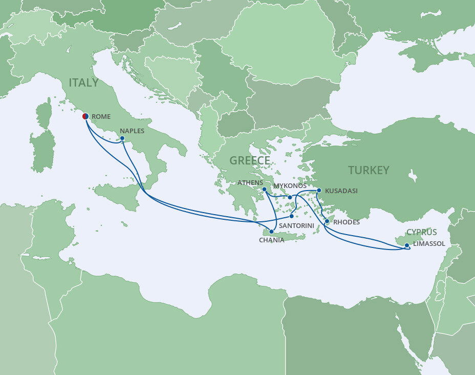 Greece, Italy & Turkey Cruise - Royal Caribbean (12 Night Roundtrip ...
