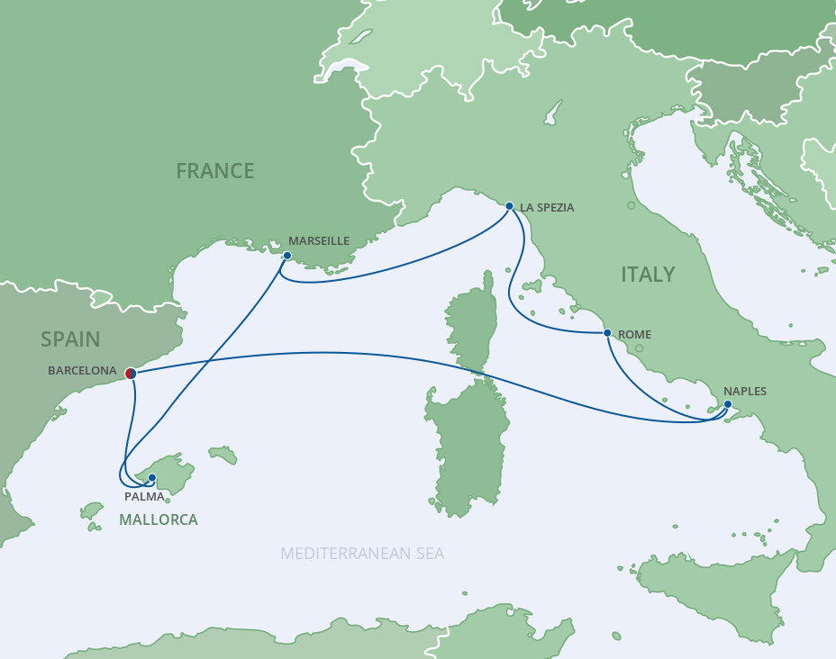 Royal Caribbean Mediterranean Cruises July 2025