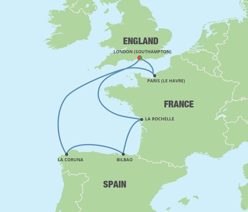 cruises from france to spain