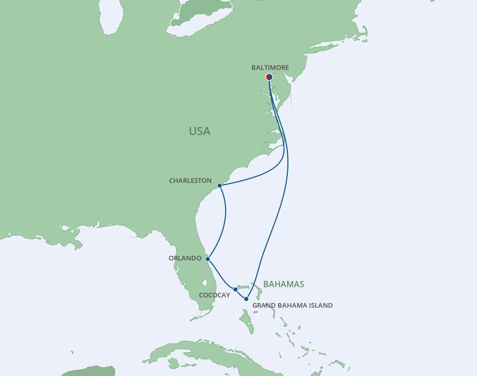 Southeast Coast & Bahamas Cruise Royal Caribbean (8 Night Roundtrip