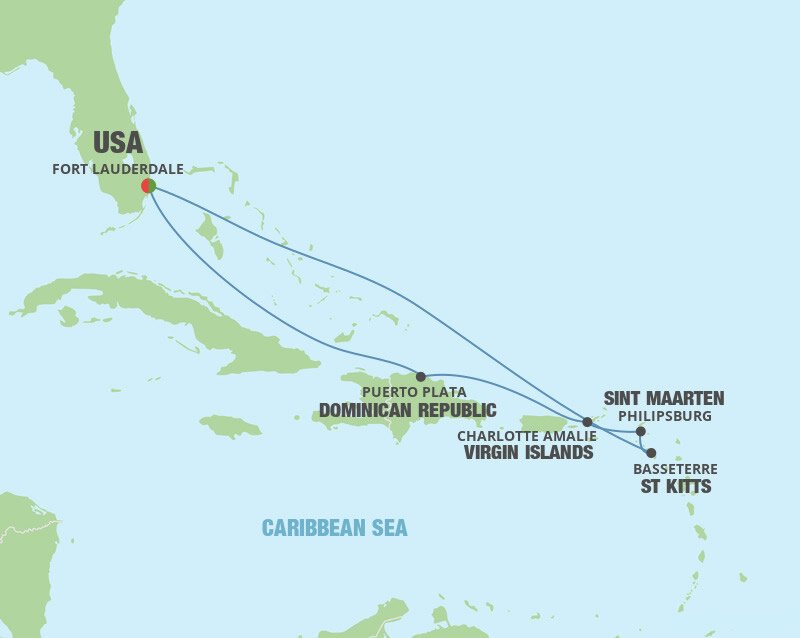 eastern caribbean cruise stops