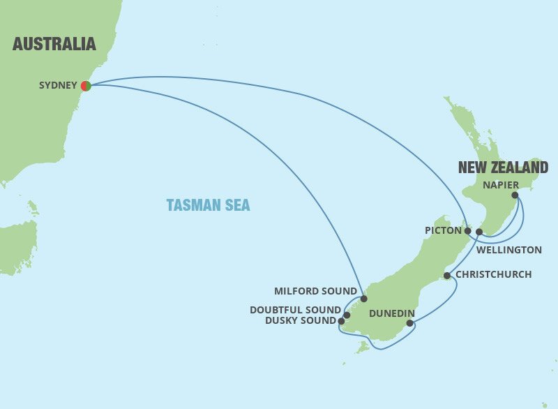 New Zealand Cruise Royal Caribbean (11 Night Roundtrip Cruise from