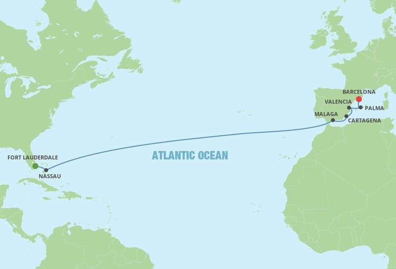 Transatlantic Cruise Royal Caribbean (14 Night Cruise from Fort