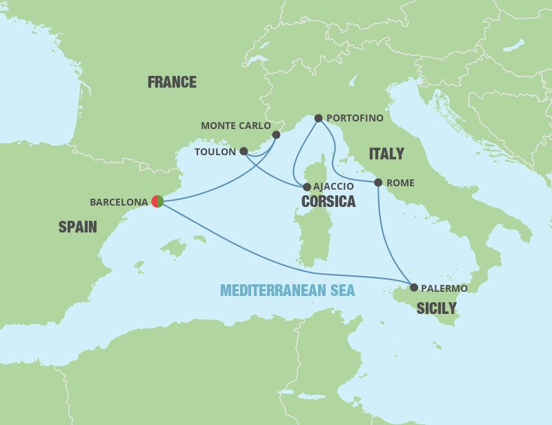 Western Mediterranean Cruise Royal Caribbean (8 Night Roundtrip