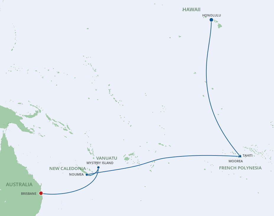 transpacific cruise brisbane to hawaii