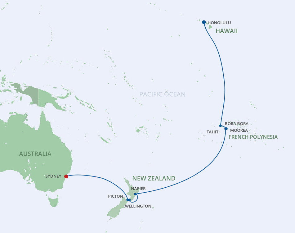 Transpacific Cruise Royal Caribbean (20 Night Cruise from Honolulu to Sydney)