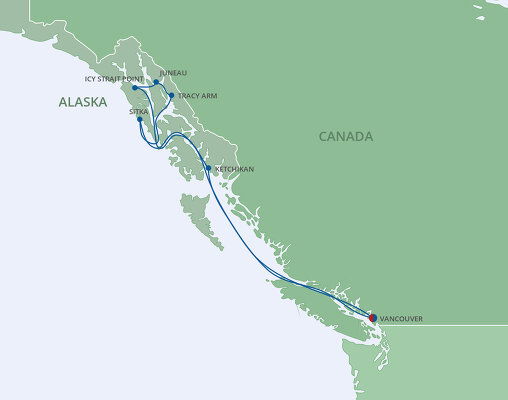 Cruises Starting and Ending in Vancouver - 2023 & 2024 Seasons