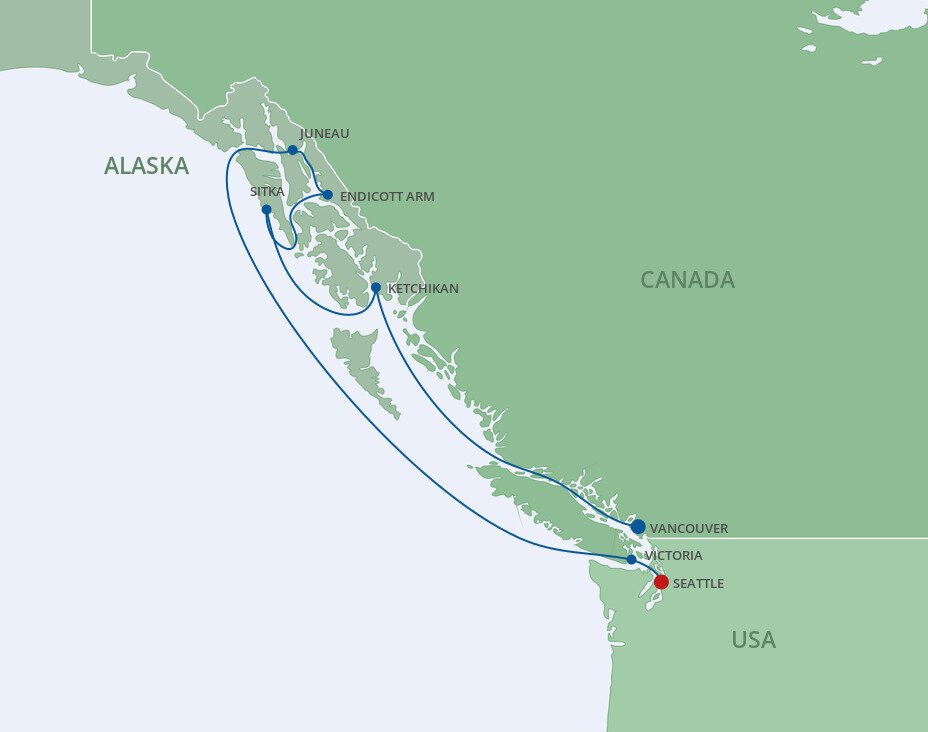 Alaska Glacier Cruise Royal Caribbean (7 Night Cruise from Vancouver
