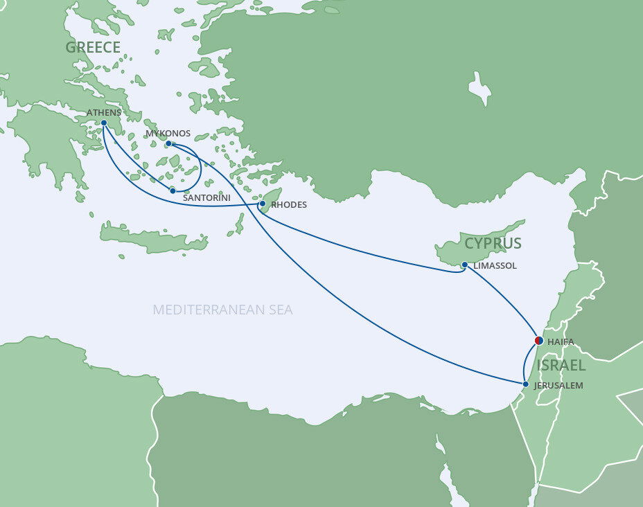Greek Isles Cruise Royal Caribbean (8 Night Roundtrip Cruise from Haifa)