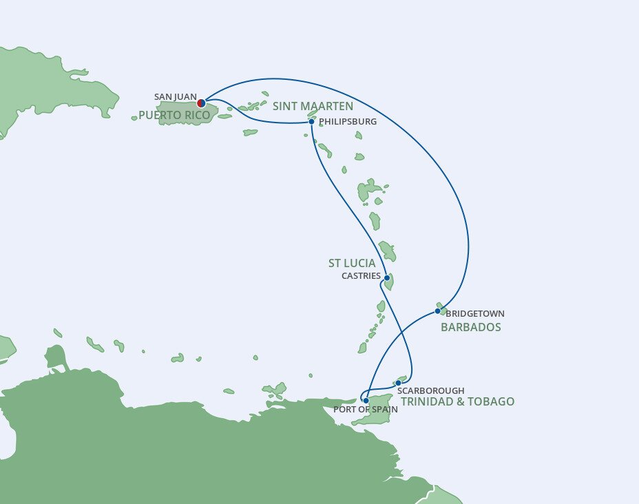 southern caribbean cruise ports of call