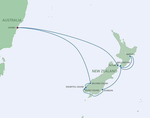 New Zealand Cruises Starting In March 2024