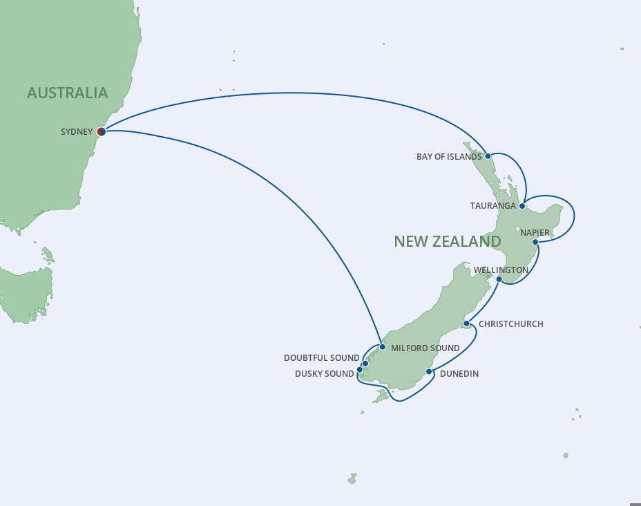 Royal Caribbean New Zealand 2025 - Terza Georgine