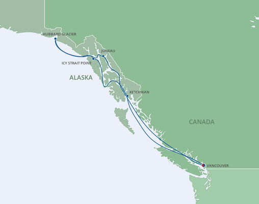  Alaska Cruises - Royal Caribbean - 2025 & 2026 Seasons Illustration 