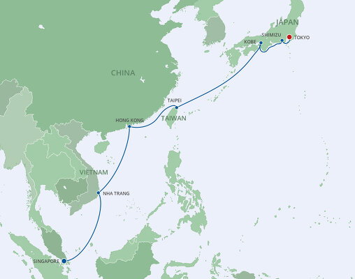 cruise from singapore to japan 2023