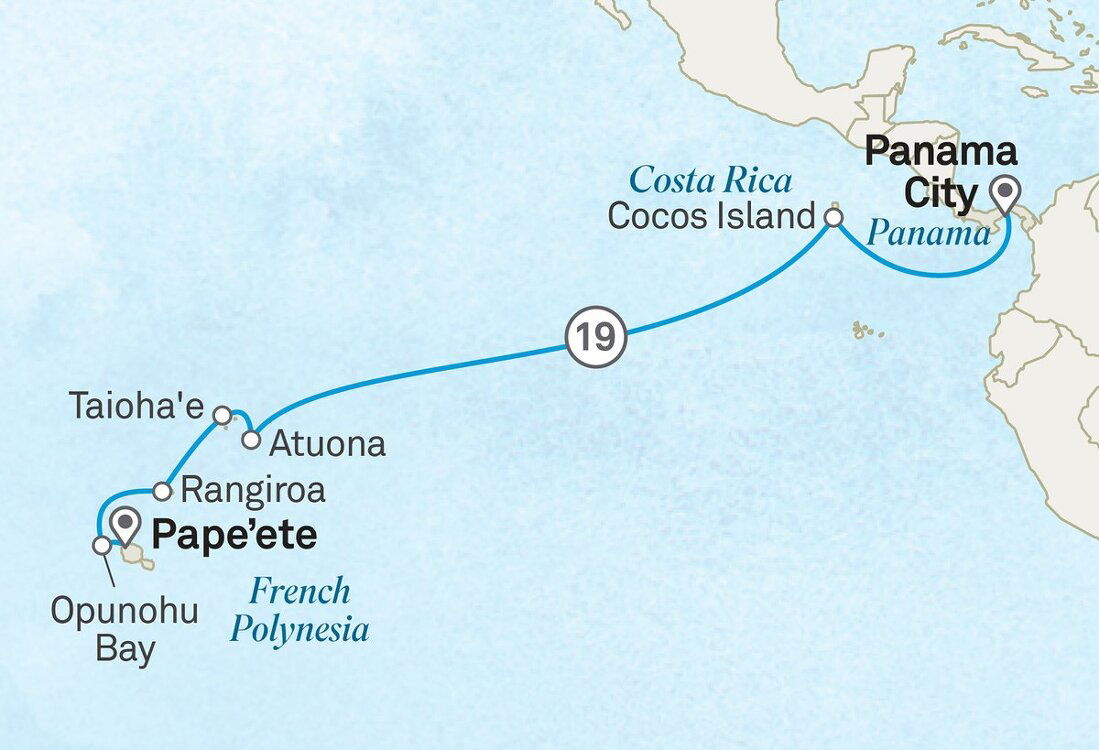 Marquesas Map Treasures of French Polynesia & the Marquesas Islands - Scenic (19 ...