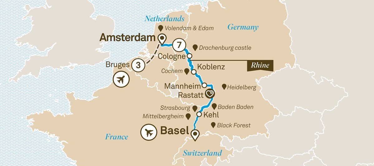 Rhine Highlights With Bruges - Scenic (10 Night Cruise From Brussels To ...