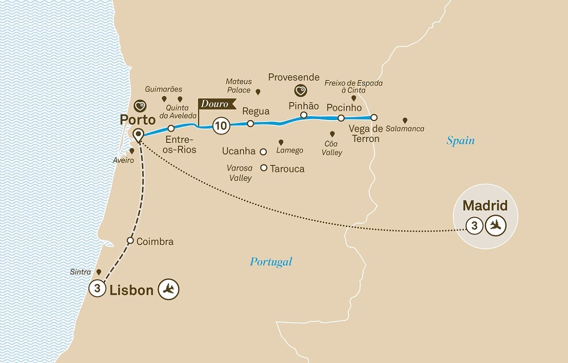 Unforgettable Douro with Lisbon & Madrid - Scenic (16 Night Cruise from ...