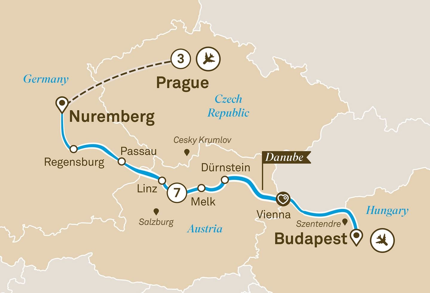 River Cruises From Prague To Budapest - 2023 & 2024 Seasons