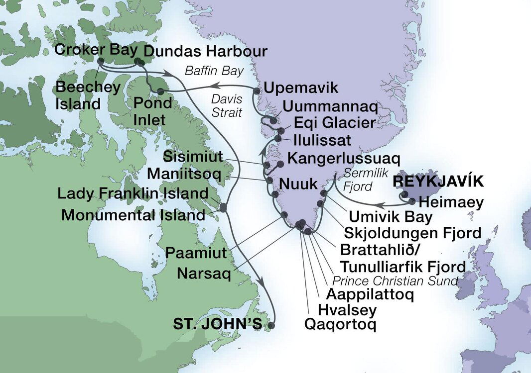 Majestic Fjords Of Greenland & The Canadian Arctic - Seabourn (28 Night