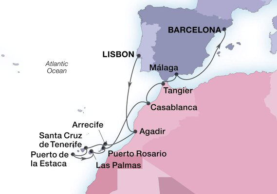 Morocco Cruises - 2023-2025 Seasons