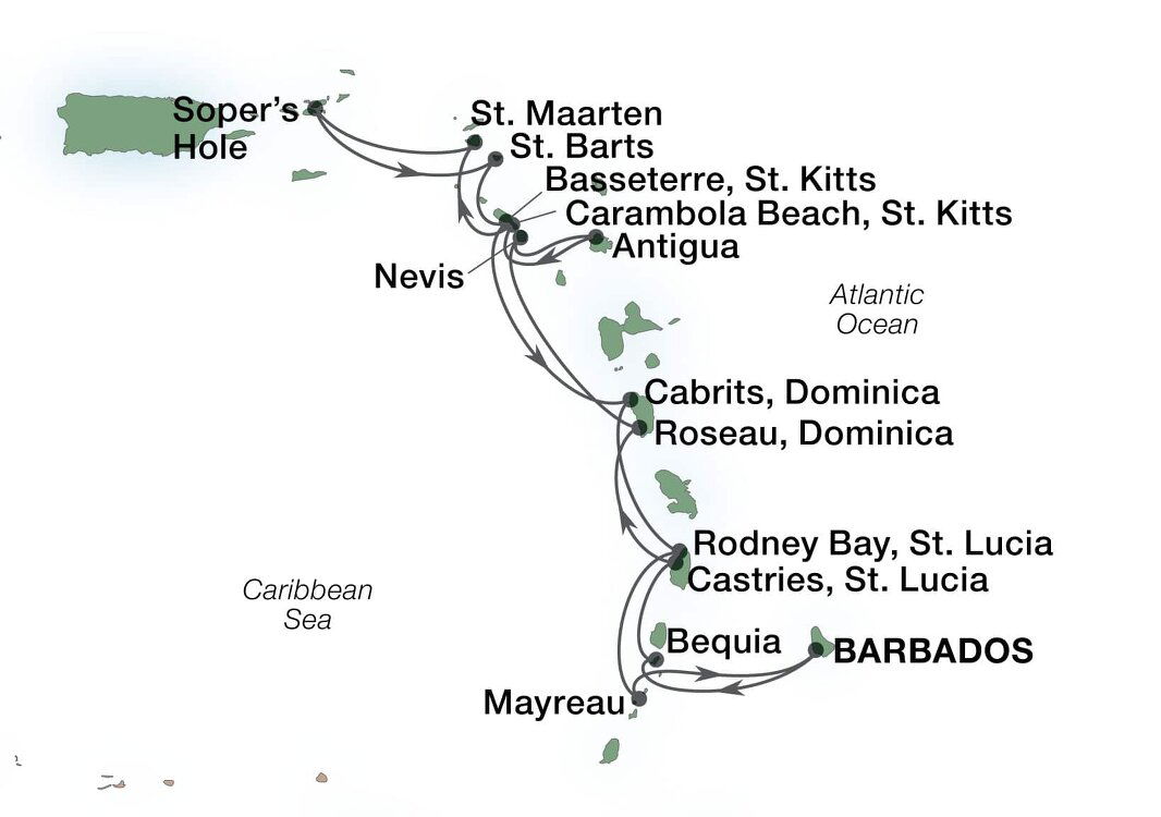 Exotic Caribbean In-depth - Seabourn (14 Night Roundtrip Cruise from ...