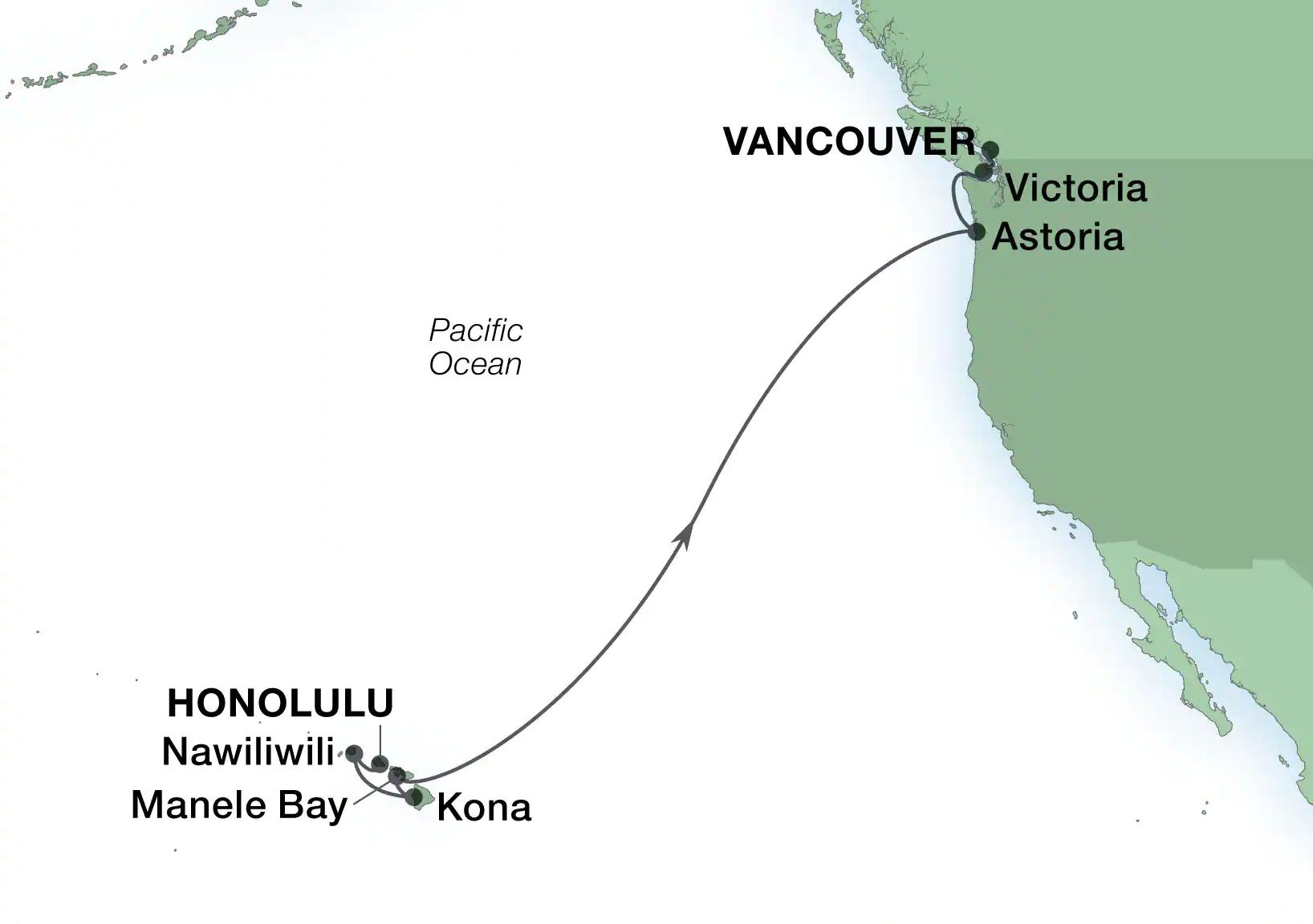 Hawaiian Odyssey - Seabourn (11 Night Cruise from Honolulu to Vancouver)