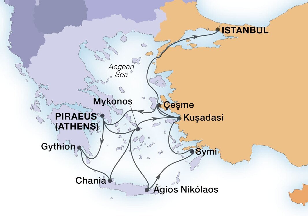 Treasures Of The Greek Isles & Ephesus Seabourn (14 Night Cruise from