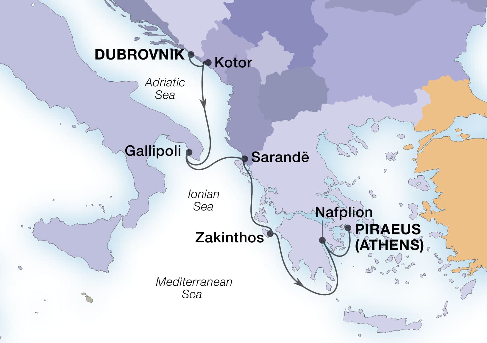 Balkan Jewels - Seabourn (7 Night Cruise from Dubrovnik to Athens)
