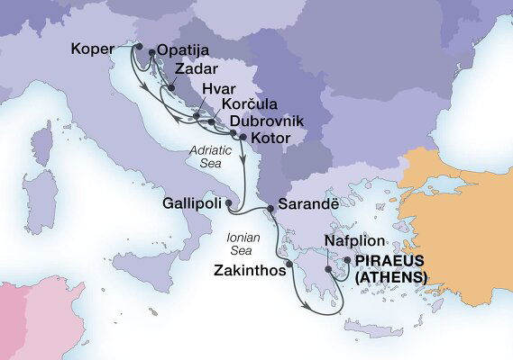 adriatic cruises in september 2023