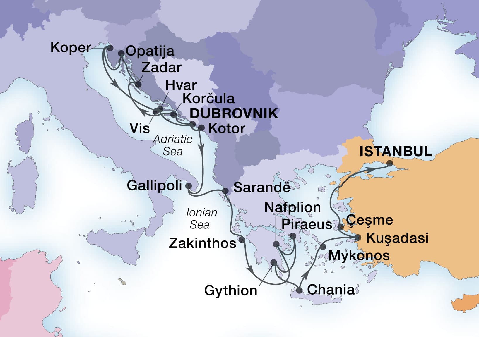 Dalmatian Coast, Balkan Jewels & Ephesus - Seabourn (21 Night Cruise