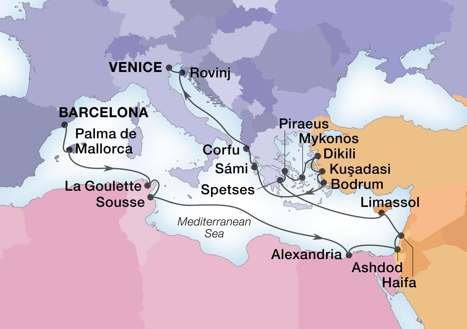 Eastern Mediterranean Jewels & Ephesus - Seabourn (26 Night Cruise from 